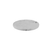TAMPO DE MESA LATERAL PEDRA REDONDO 25 CM STON - BRANCO ESPÍRITO SANTO - Foto 1