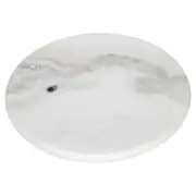 TAMPO DE MESA LATERAL PEDRA REDONDO 30 CM STON - BRANCO ESPÍRITO SANTO - Foto 1