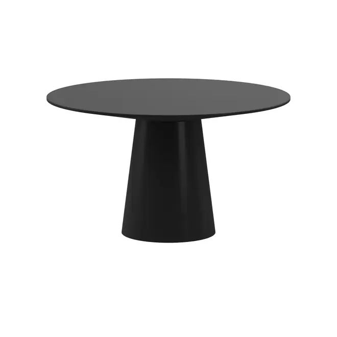 MESA REDONDA 1,35 M MAK - PRETO/PRETO BRILHANTE - Foto 1