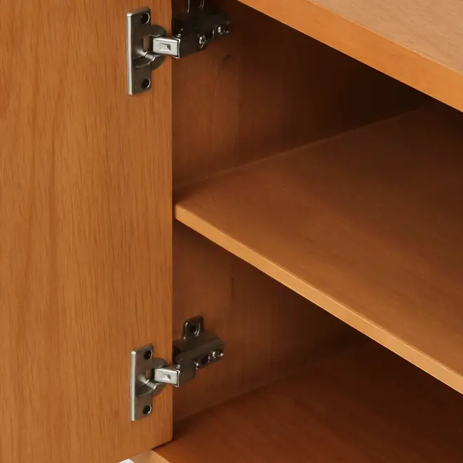 BUFFET 4 PORTAS 1,80 M X 45 CM COM PALHINHA ARES - TAUARI/FIBRA CLARA - Foto 13