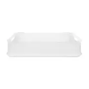 CESTO 38 CM X 31 CM X 8 CM GREAT - BRANCO TRANSLUCIDO - Foto 1