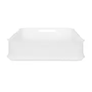 CESTO 38 CM X 31 CM X 8 CM GREAT - BRANCO TRANSLUCIDO - Foto 3