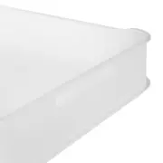 CESTO 38 CM X 31 CM X 8 CM GREAT - BRANCO TRANSLUCIDO - Foto 4
