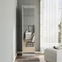 SAPATEIRA PISO/PAREDE 5 PORTAS BASCULANTES FAMILY THIN MIRROR - BRANCO/PRATA - Foto 3