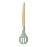 COLHER VAZADA 31 CM SILIBOO - SÁLVIA/BAMBU - Foto 4