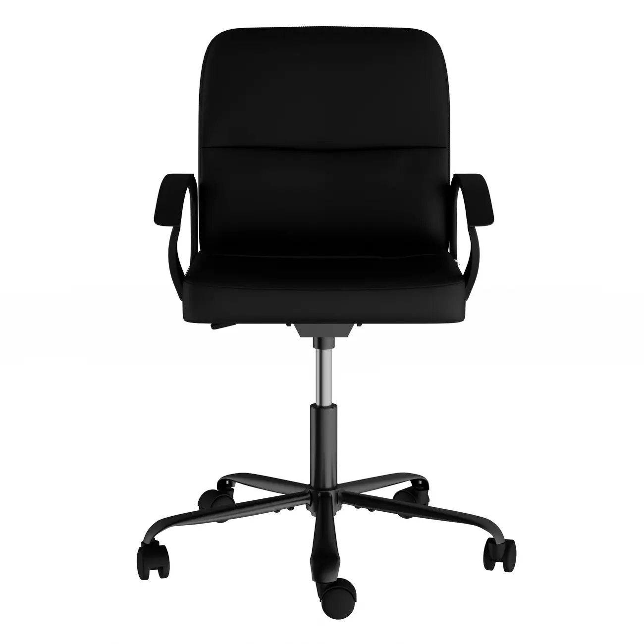 CADEIRA DE ESCRITÓRIO JOB - PRETO/PRETO - Foto 1