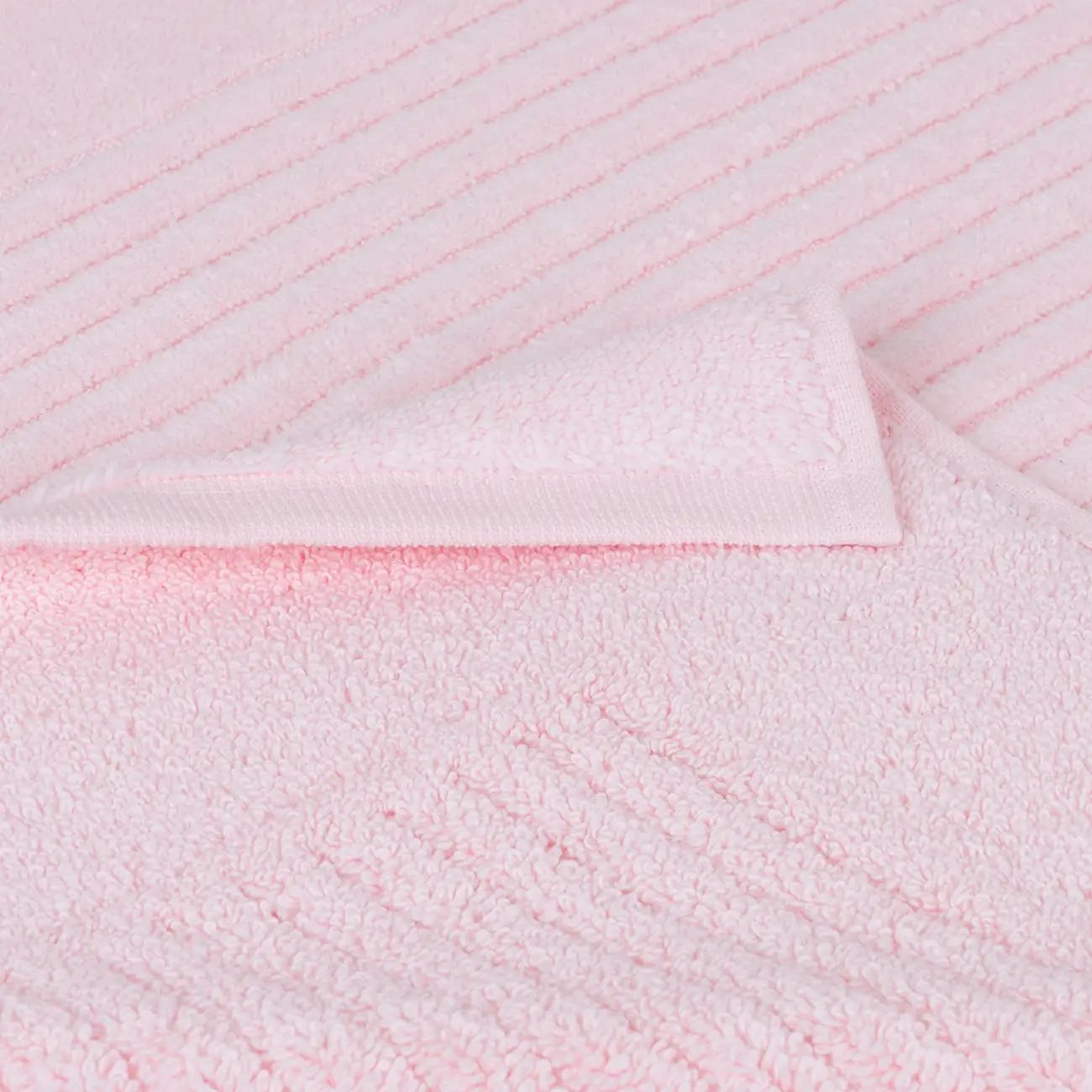 TOALHA DE PISO 80 CM X 48 CM VELVET - QUARTZO ROSA - Foto 2