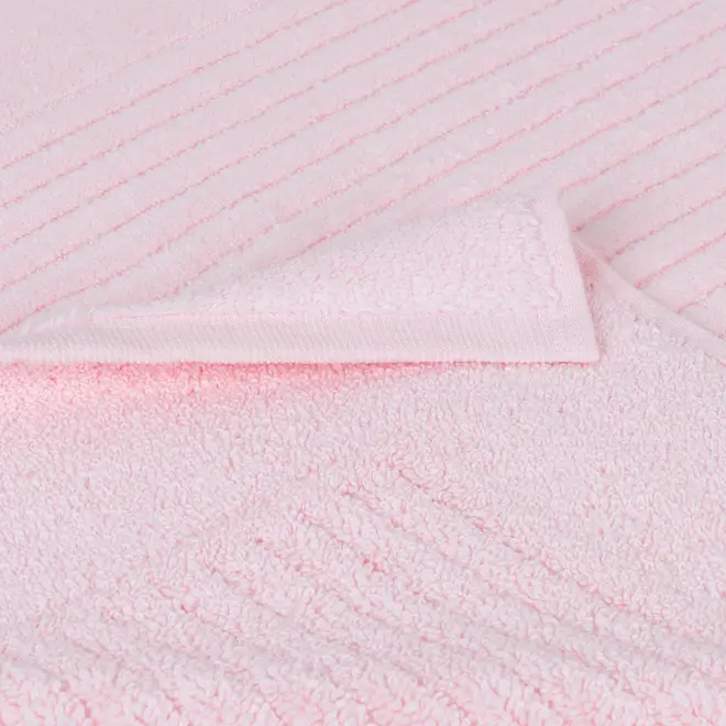 TOALHA DE PISO 80 CM X 48 CM VELVET - QUARTZO ROSA - Foto 2