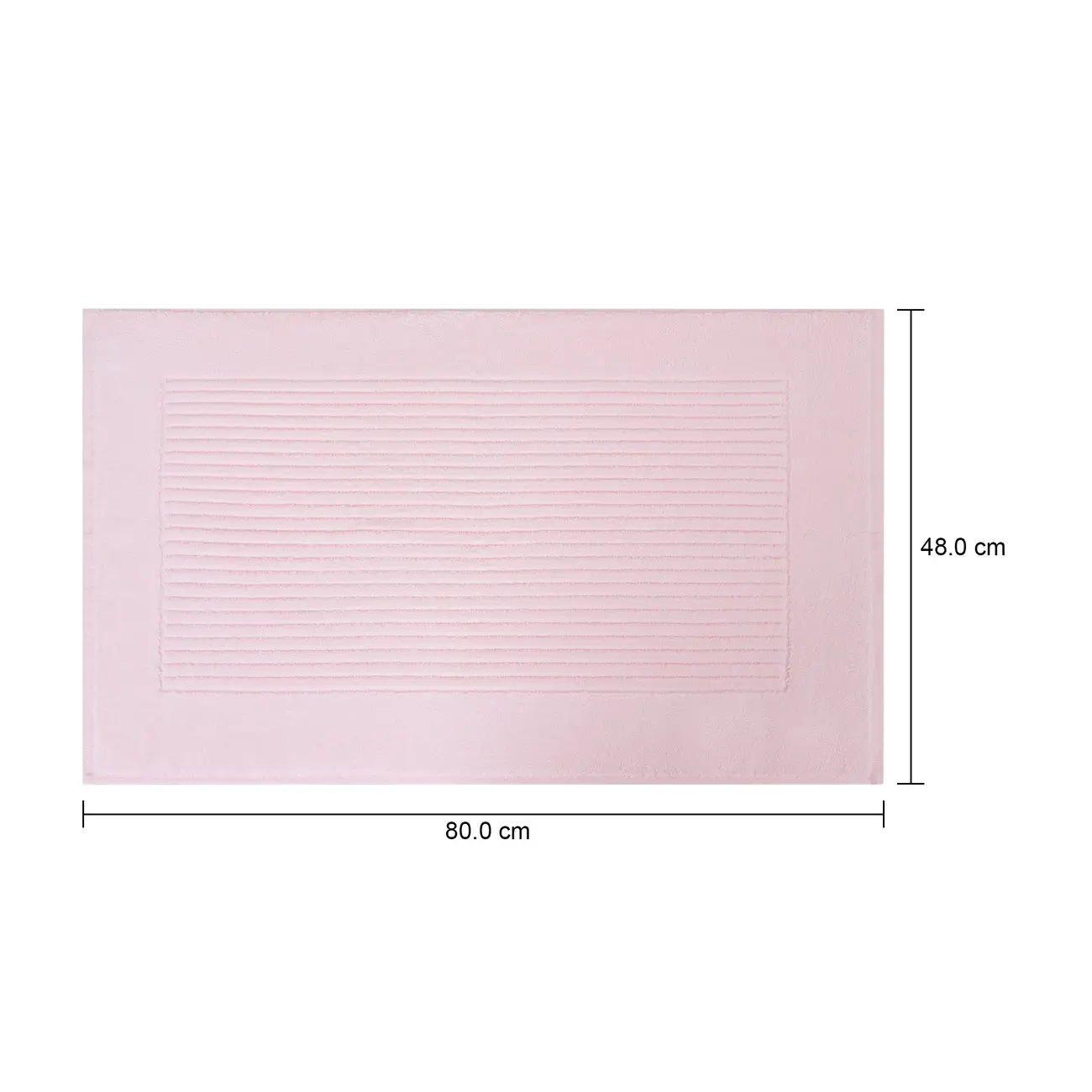 TOALHA DE PISO 80 CM X 48 CM VELVET - QUARTZO ROSA - Foto 9