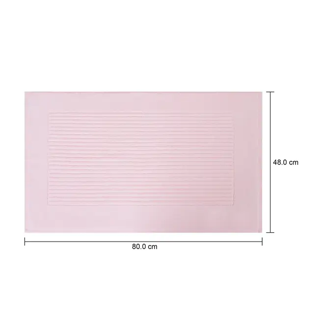 TOALHA DE PISO 80 CM X 48 CM VELVET - QUARTZO ROSA - Foto 9