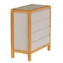 CÔMODA 4 GAVETAS 90 CM X 45 CM KANT - CAMELO/AMÊNDOA - Foto 16