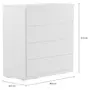 CÔMODA 4 GAVETAS 90 CM X 45 CM MINCE - BRANCO - Foto 7