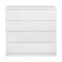 CÔMODA 4 GAVETAS 90 CM X 45 CM MINCE - BRANCO - Foto 1