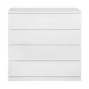 BRANCO - CÔMODA 4 GAVETAS 90 CM X 45 CM MINCE