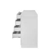 CÔMODA 4 GAVETAS/1 PORTA 1,35M X 45 CM MINCE - BRANCO - Foto 4