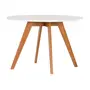 MESA DE JANTAR REDONDA 1,10 M TAVE - NOZES/BRANCO - Foto 2