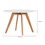 MESA DE JANTAR REDONDA 1,10 M TAVE - NOZES/BRANCO - Foto 7