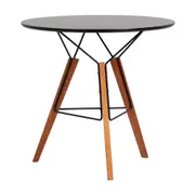 MESA REDONDA 80 CM OVNI - NOZES/PRETO - Foto 2