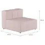 SOFÁ MODULAR 1 LUGAR SOFO - MIXY QUARTZO ROSA - Foto 2