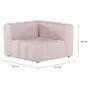 SOFÁ DE CANTO MODULAR SOFO - MIXY QUARTZO ROSA - Foto 2