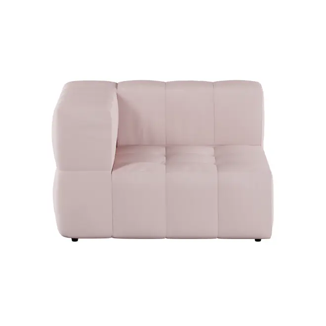SOFÁ DE CANTO MODULAR SOFO - MIXY QUARTZO ROSA - Foto 1