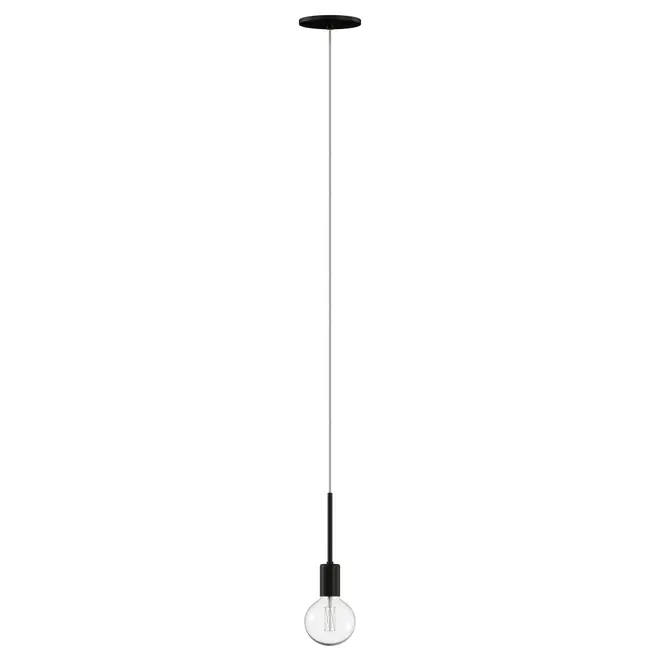 LUMINÁRIA DE TETO PIPE - PRETO - Foto 1