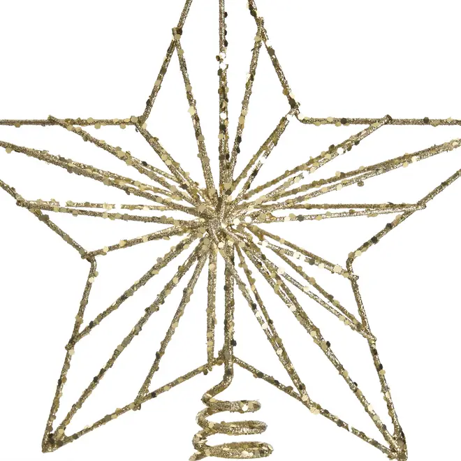 ADORNO ESTRELA PONTEIRA 23 CM NATAL ASTRAL - OURO - Foto 4