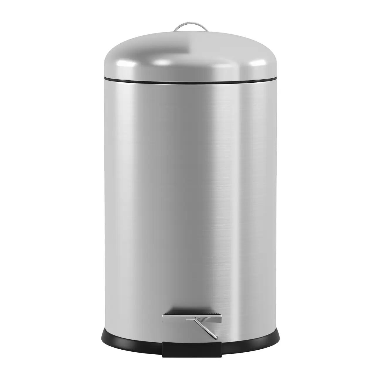 LIXEIRA COM PEDAL 20 L BRIXTON - INOX - Foto 1