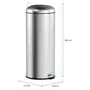 LIXEIRA COM PEDAL 30 L BRIXTON - INOX - Foto 4