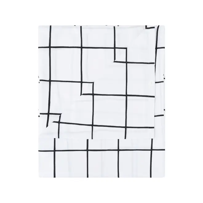 CAPA EDREDOM DE SOLTEIRO 1,60 M X 2,40 M DIA DOS SONHOS - BRANCO/PRETO - Foto 1