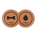 SORBET DE MANGA/PRETO - TAPETE PARA COMEDOURO PET FOOD WATER