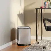 LIXEIRA COM PEDAL 12 L SILENT - INOX/PRETO - Foto 3