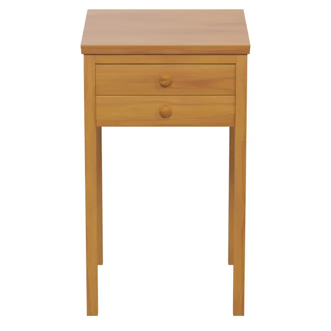 MESA DE CABECEIRA 2 GAVETAS MODEL - AMÊNDOA - Foto 1