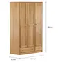 GUARDA-ROUPA DE SOLTEIRO 3 PORTAS/2 GAVETAS TIMBER - AMÊNDOA - Foto 14