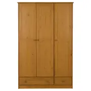 GUARDA-ROUPA DE SOLTEIRO 3 PORTAS/2 GAVETAS TIMBER - AMÊNDOA - Foto 1
