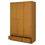 GUARDA-ROUPA DE SOLTEIRO 3 PORTAS/2 GAVETAS TIMBER - AMÊNDOA - Foto 2