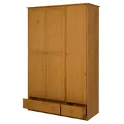 GUARDA-ROUPA DE SOLTEIRO 3 PORTAS/2 GAVETAS TIMBER - AMÊNDOA - Foto 2