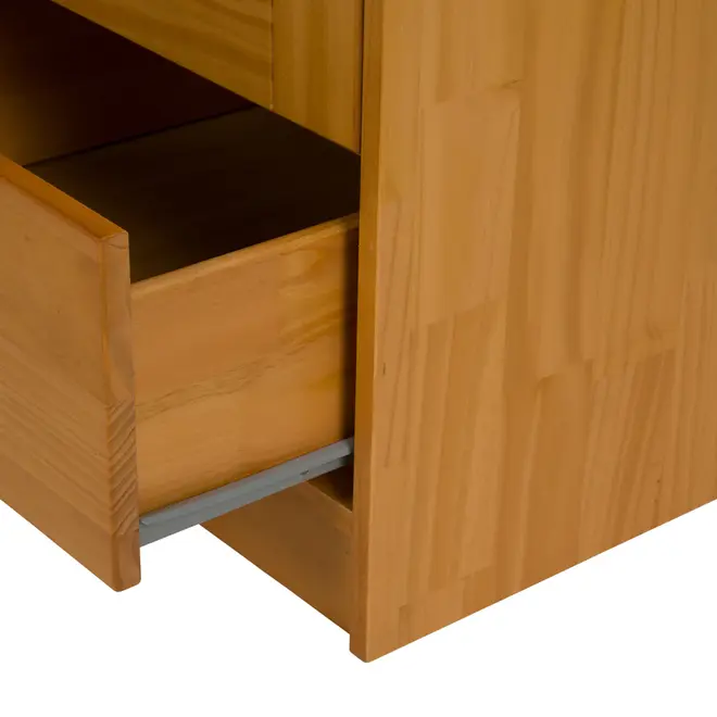 GUARDA-ROUPA DE SOLTEIRO 3 PORTAS/2 GAVETAS TIMBER - AMÊNDOA - Foto 6