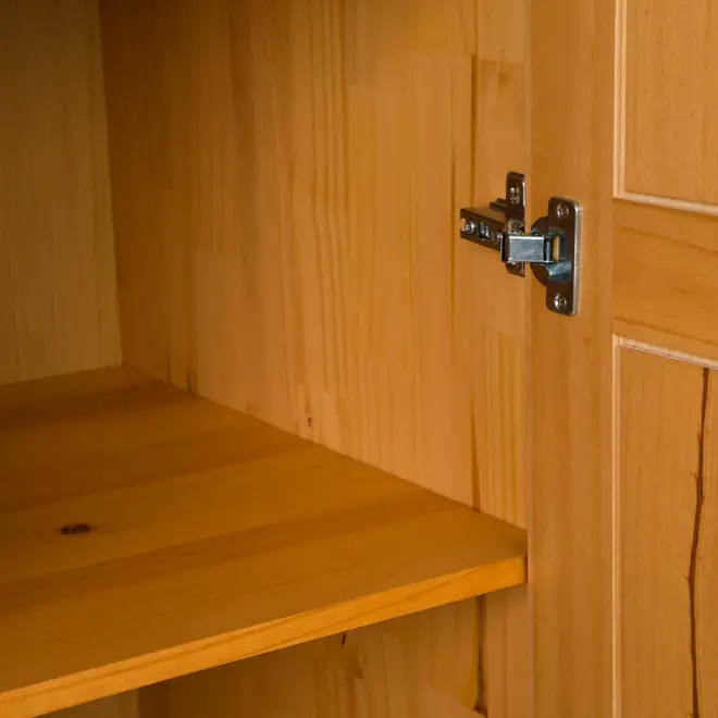 GUARDA-ROUPA DE SOLTEIRO 3 PORTAS/2 GAVETAS TIMBER - AMÊNDOA - Foto 7