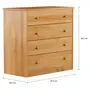 CÔMODA 4 GAVETAS 87 CM X 43 CM TIMBER - AMÊNDOA - Foto 22