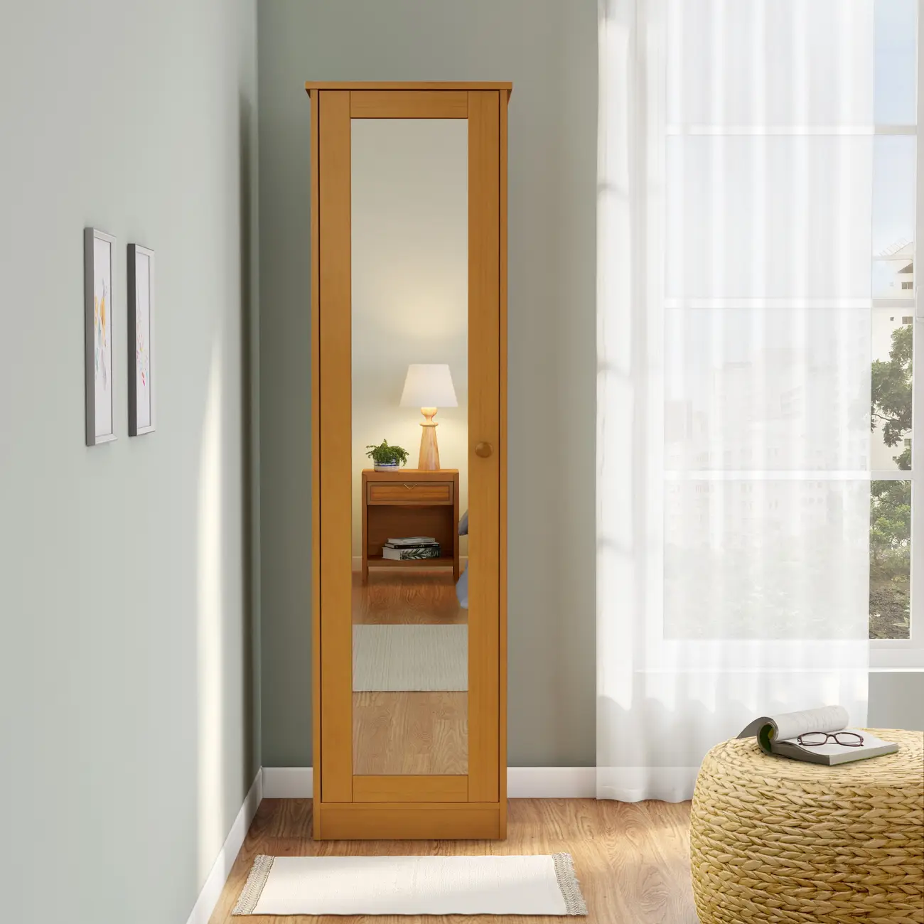 SAPATEIRA/ARMÁRIO PISO/PAREDE 1 PORTA TIMBER - AMÊNDOA - Foto 15