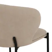 CADEIRA DE JANTAR KRONBLAD - PRETO/BEGE - Foto 7