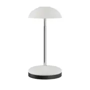 LUMINÁRIA DE MESA ALIEN - BRANCO/CROMADO - Foto 1