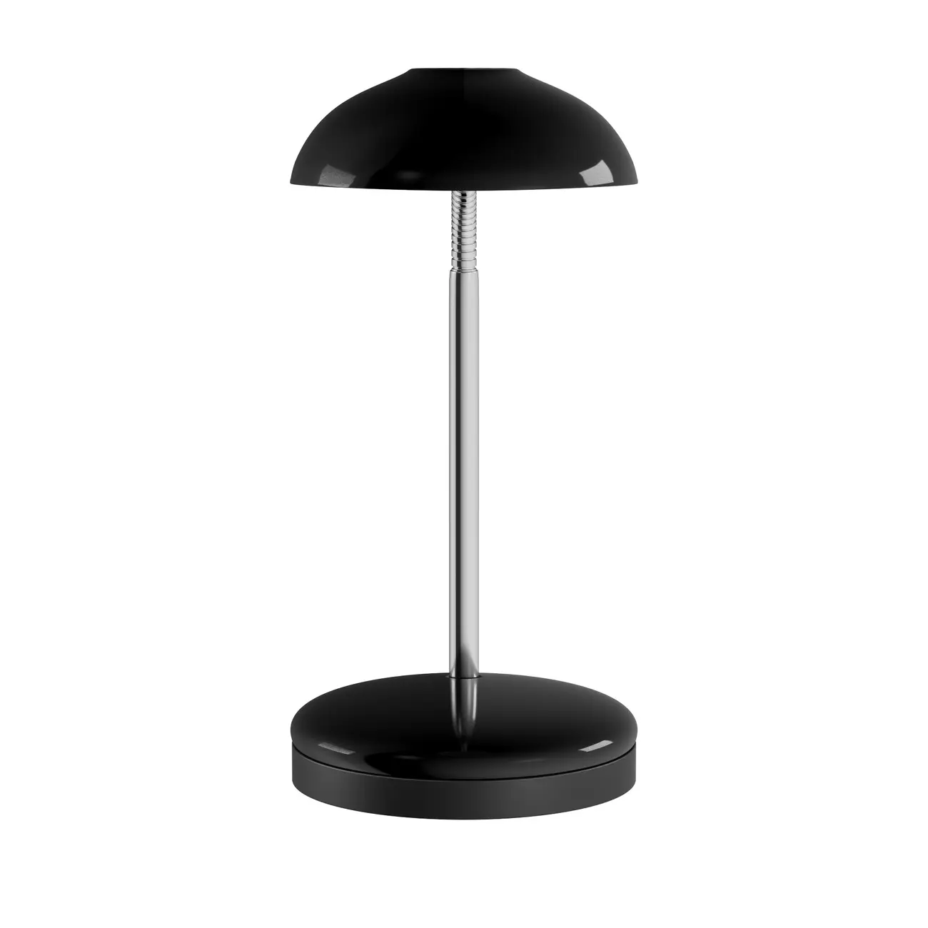 LUMINÁRIA DE MESA ALIEN - PRETO/CROMADO - Foto 1