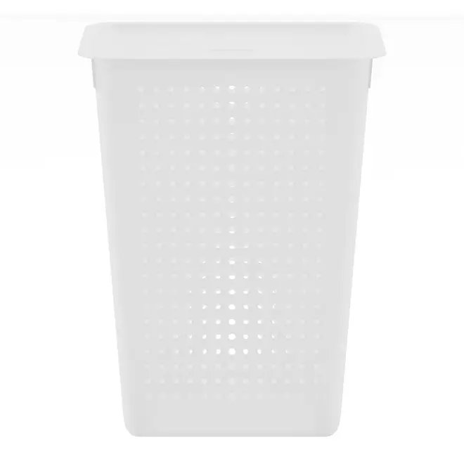 CESTO PARA ROUPA BLEACH - BRANCO TRANSLUCIDO - Foto 1