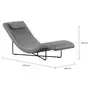 CHAISE LONGUE ALUA - GRAFITE/CINZA - Foto 2