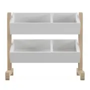 ESTANTE INFANTIL 80 CM X 71 CM TILT - NATURAL WASHED/BRANCO - Foto 1