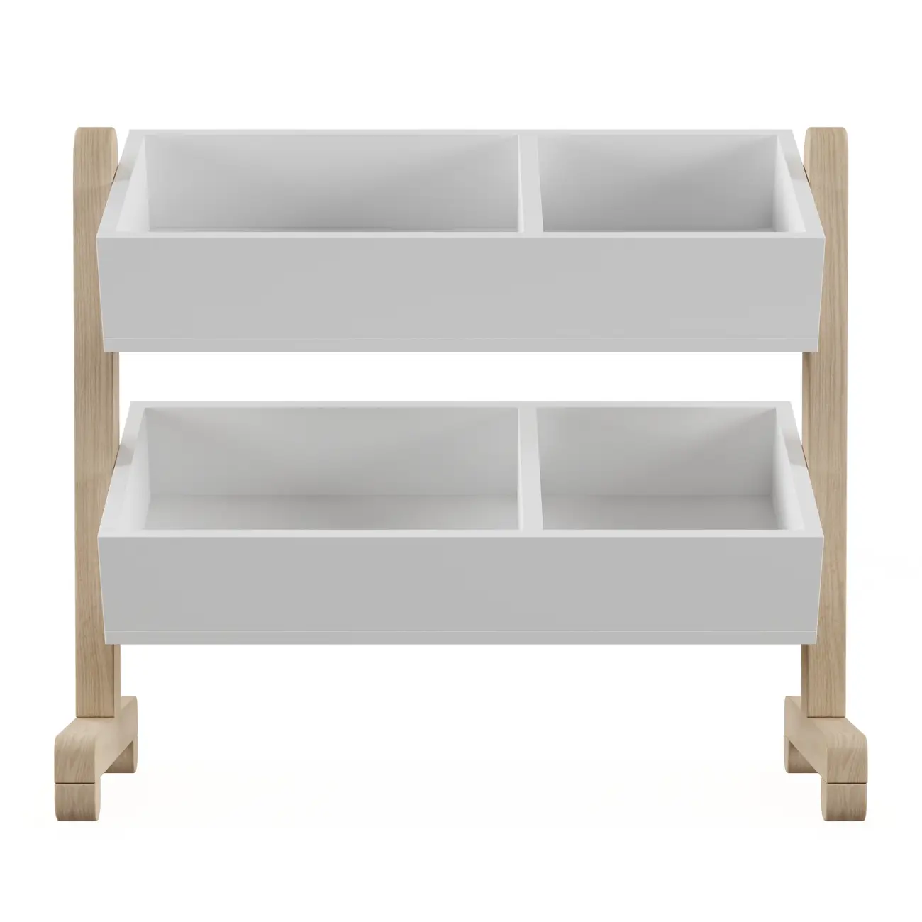 ESTANTE INFANTIL 80 CM X 71 CM TILT - NATURAL WASHED/BRANCO - Foto 1