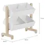 ESTANTE INFANTIL 80 CM X 71 CM TILT - NATURAL WASHED/BRANCO - Foto 4
