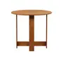 MESA DE COZINHA DOBRÁVEL OVAL 1 M X 80 CM TINA - AMÊNDOA - Foto 2